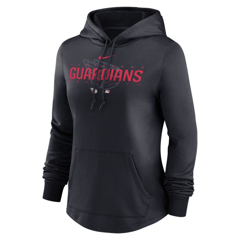Cleveland Guardians Women's Collection Pregame Performance Pullover Hoodie - Navy - Image 2