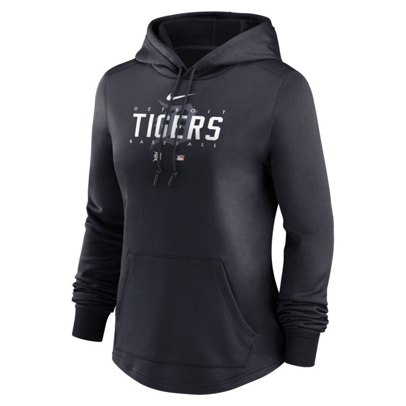 Detroit Tigers Women's Collection Pregame Performance Pullover Hoodie - Navy - Image 2