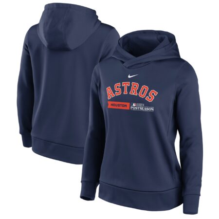 Houston Astros Women's 2023 Postseason Collection Dugout Fleece Pullover Hoodie - Navy