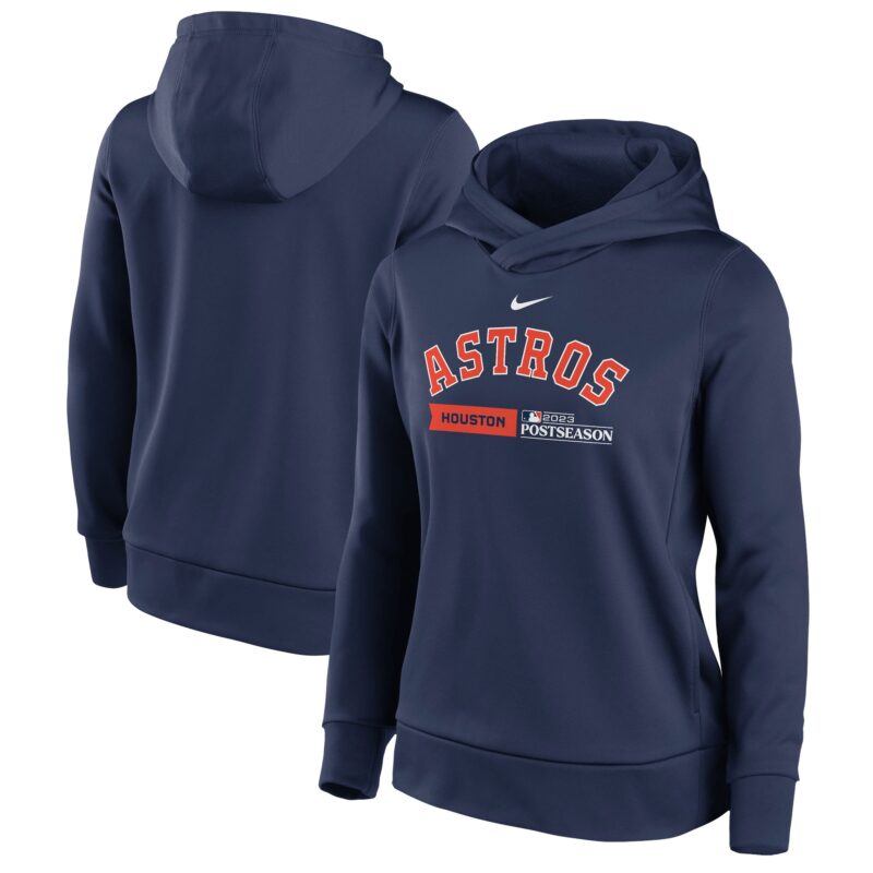 Houston Astros Women's 2023 Postseason Collection Dugout Fleece Pullover Hoodie - Navy