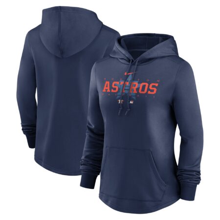 Houston Astros Women's Collection Pregame Performance Pullover Hoodie - Navy