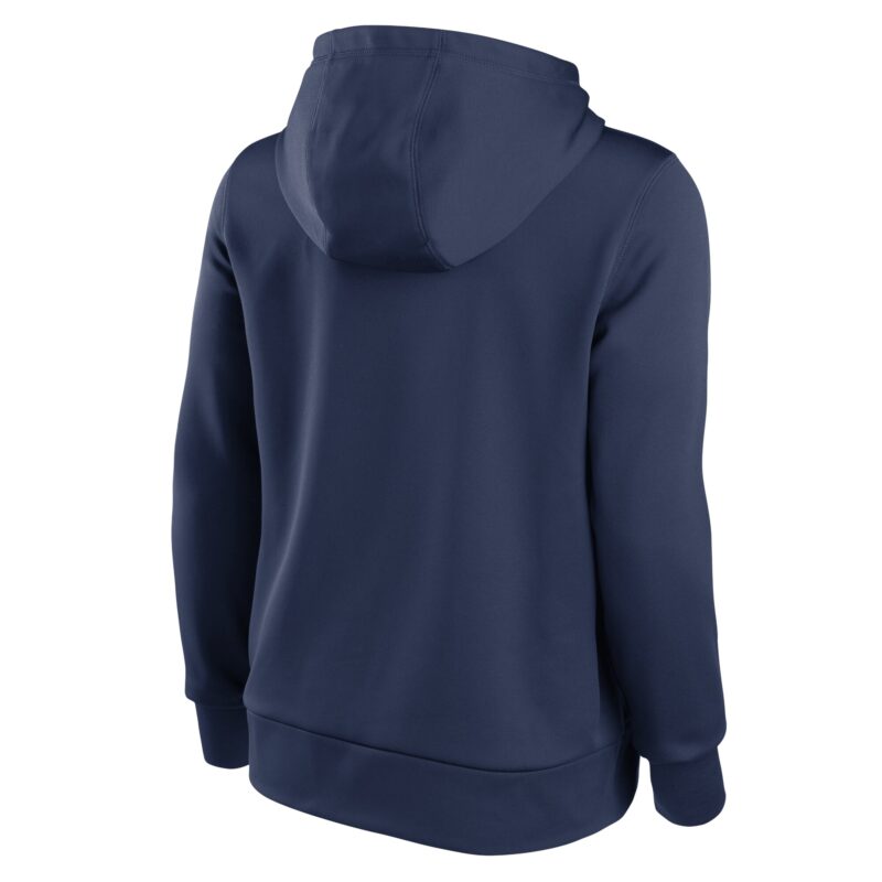 Milwaukee Brewers Women's Alternate Logo Performance Pullover Hoodie - Navy - Image 3