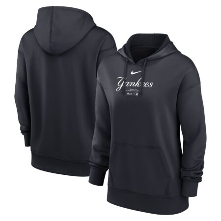 New York Yankees Women's Collection Performance Pullover Hoodie - Navy