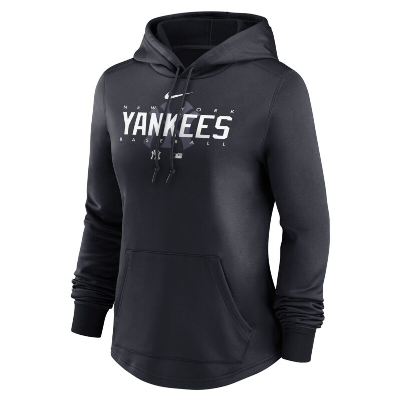 New York Yankees Women's Collection Pregame Performance Pullover Hoodie - Navy - Image 2