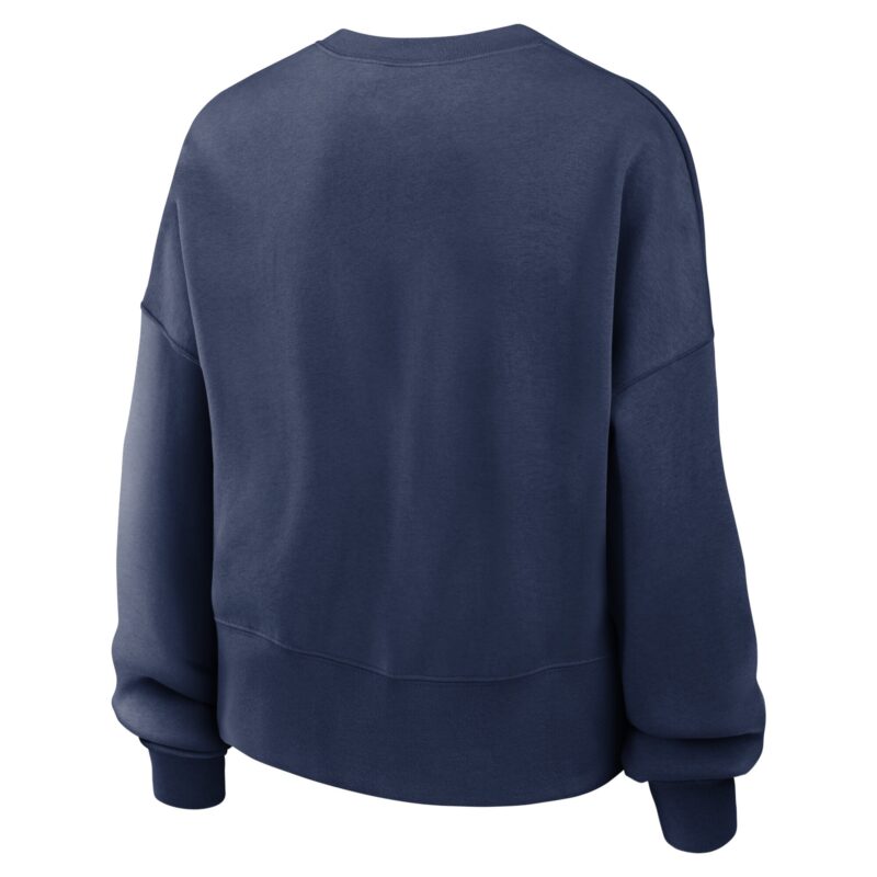 St. Louis Cardinals Women's Oversized Pullover Sweatshirt - Navy - Image 3