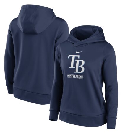 Tampa Bay Rays Women's 2020 Postseason Collection Pullover Hoodie Navy