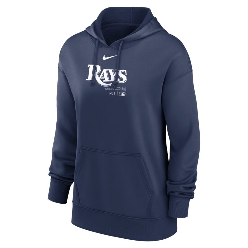 Tampa Bay Rays Women's Collection Performance Pullover Hoodie - Navy - Image 2