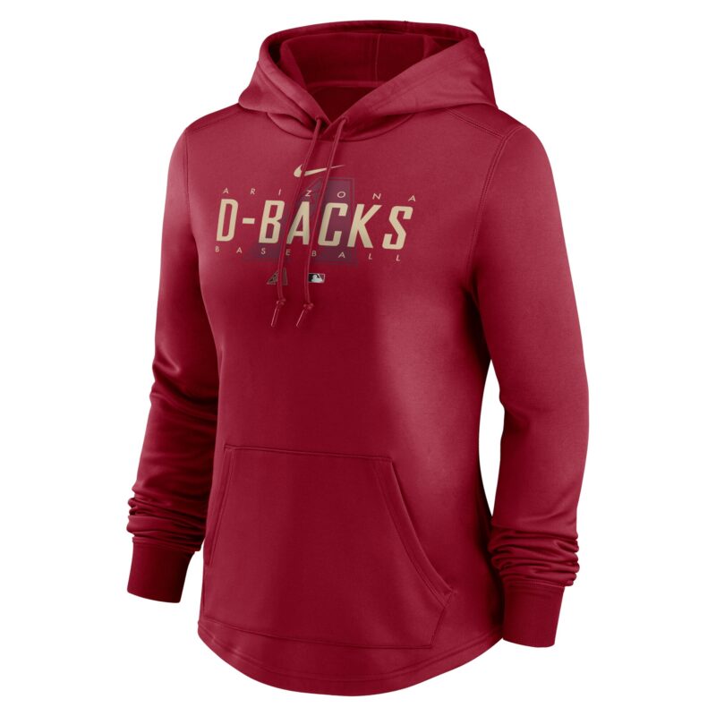 Arizona Diamondbacks Women's Collection Pregame Performance Pullover Hoodie - Red - Image 2