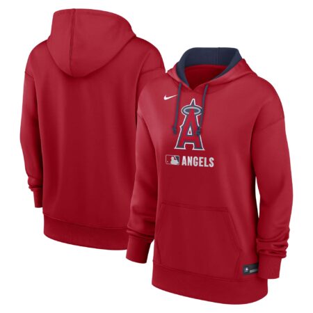 Los Angeles Angels Women's Collection Performance Pullover Hoodie - Red
