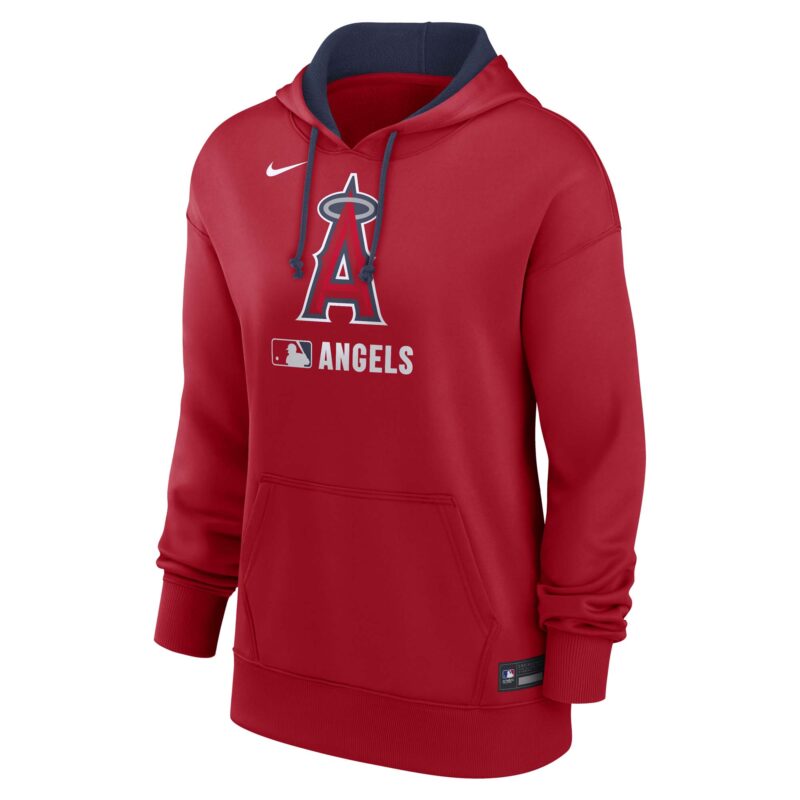 Los Angeles Angels Women's Collection Performance Pullover Hoodie - Red - Image 2