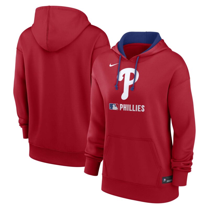 Philadelphia Phillies Women's Collection Performance Pullover Hoodie - Red