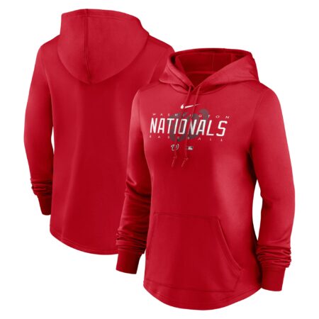 Washington Nationals Women's Collection Pregame Performance Pullover Hoodie - Red