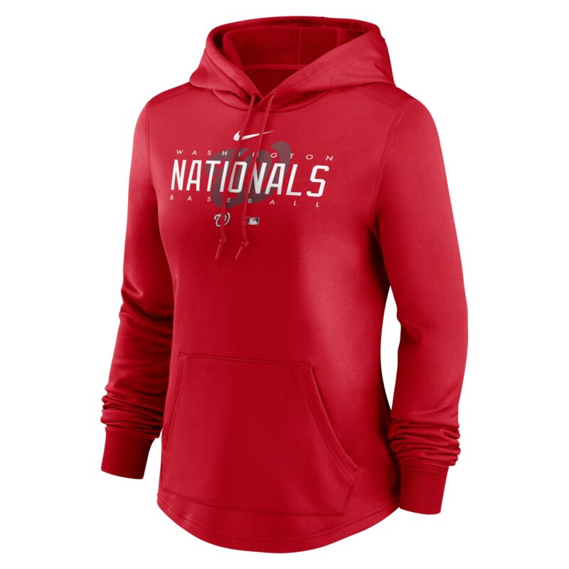 Washington Nationals Women's Collection Pregame Performance Pullover Hoodie - Red - Image 2