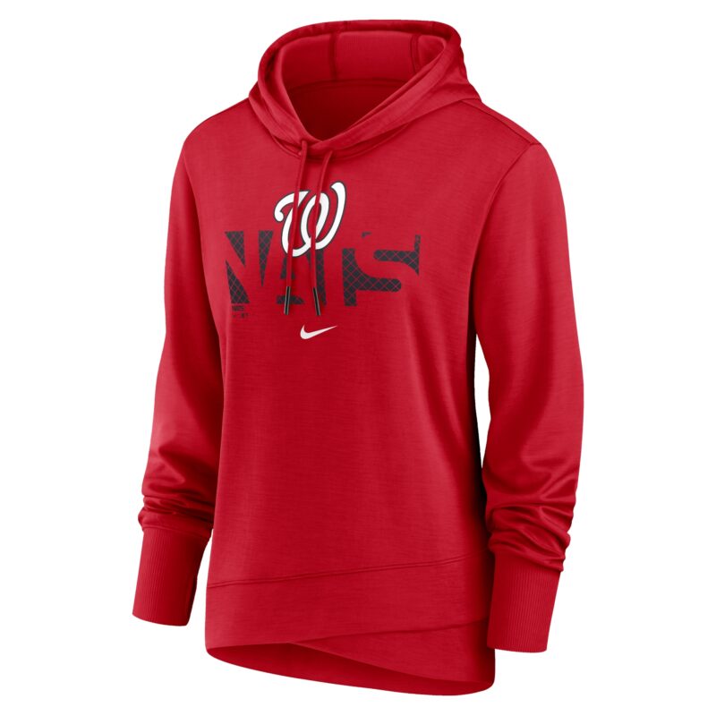 Washington Nationals Women's Diamond Knockout Performance Pullover Hoodie - Red - Image 2