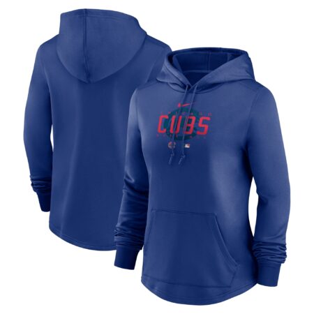 Chicago Cubs Women's Collection Pregame Performance Pullover Hoodie - Royal