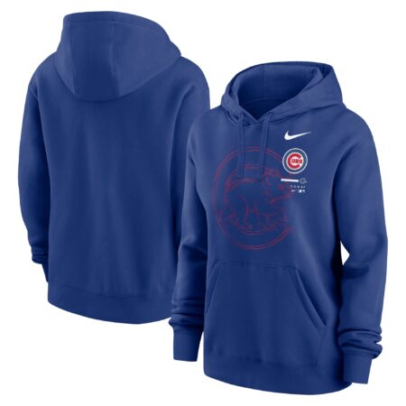 Chicago Cubs Women's Big Game Pullover Hoodie - Royal