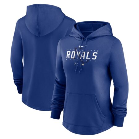 Kansas City Royals Women's Collection Pregame Performance Pullover Hoodie - Royal