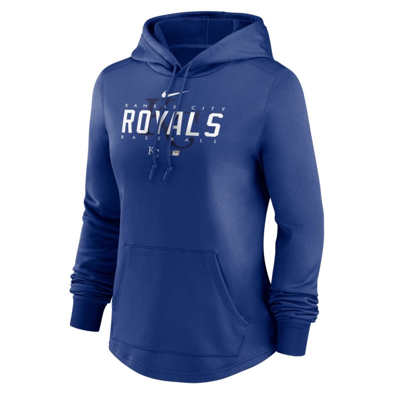 Kansas City Royals Women's Collection Pregame Performance Pullover Hoodie - Royal - Image 2