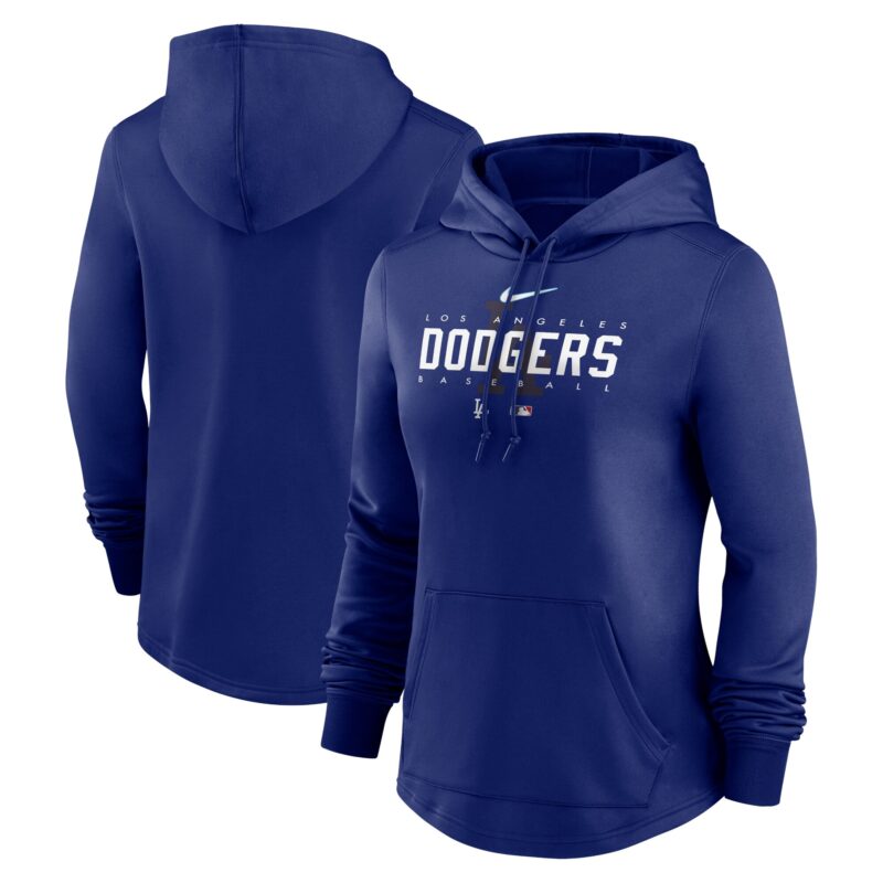 Los Angeles Dodgers Women's Collection Pregame Performance Pullover Hoodie - Royal