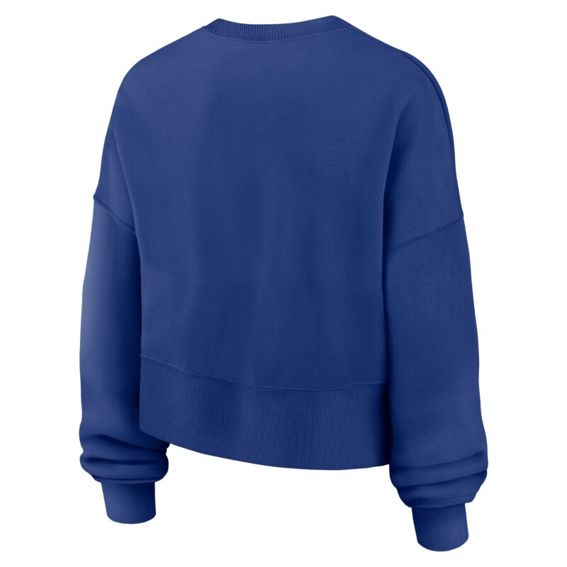 Philadelphia Phillies Women's Oversized High Hip Pullover Sweatshirt - Royal - Image 3