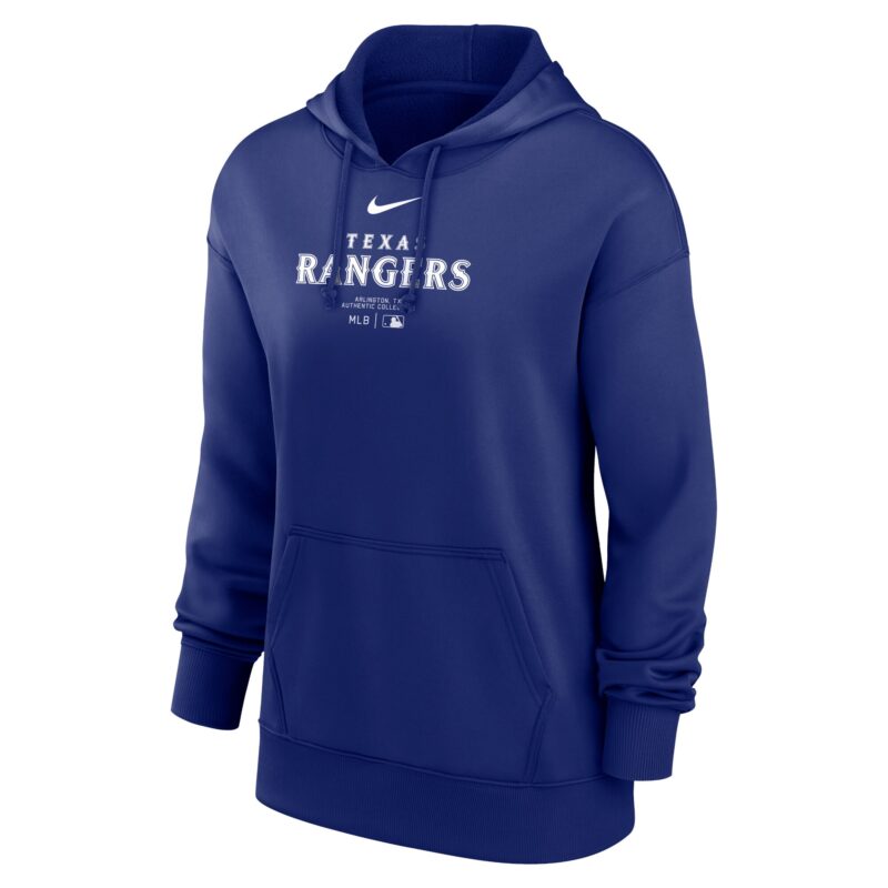 Texas Rangers Women's Collection Performance Pullover Hoodie - Royal - Image 2