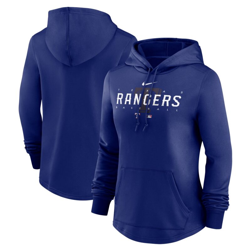 Texas Rangers Women's Collection Pregame Performance Pullover Hoodie - Royal