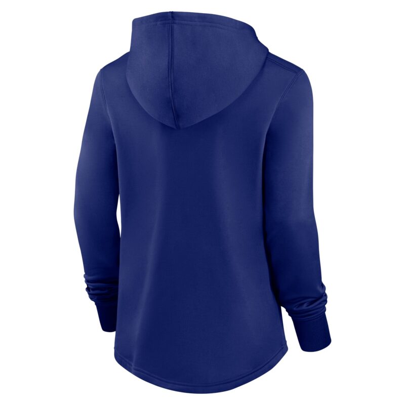 Texas Rangers Women's Collection Pregame Performance Pullover Hoodie - Royal - Image 3