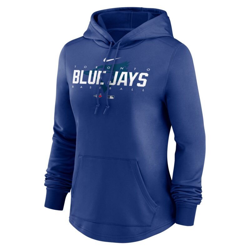 Toronto Blue Jays Women's Collection Pregame Performance Pullover Hoodie - Royal - Image 2