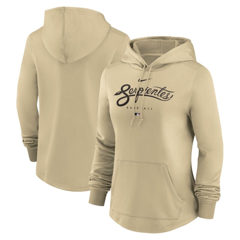 Arizona Diamondbacks Women's City Connect Pregame Performance Pullover Hoodie - Sand