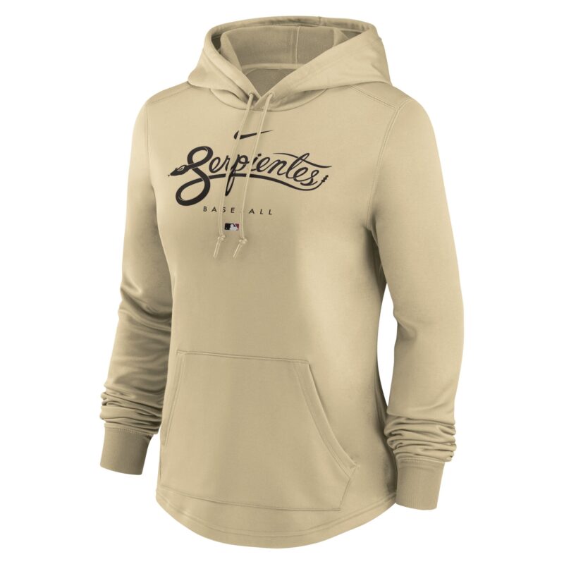 Arizona Diamondbacks Women's City Connect Pregame Performance Pullover Hoodie - Sand - Image 2