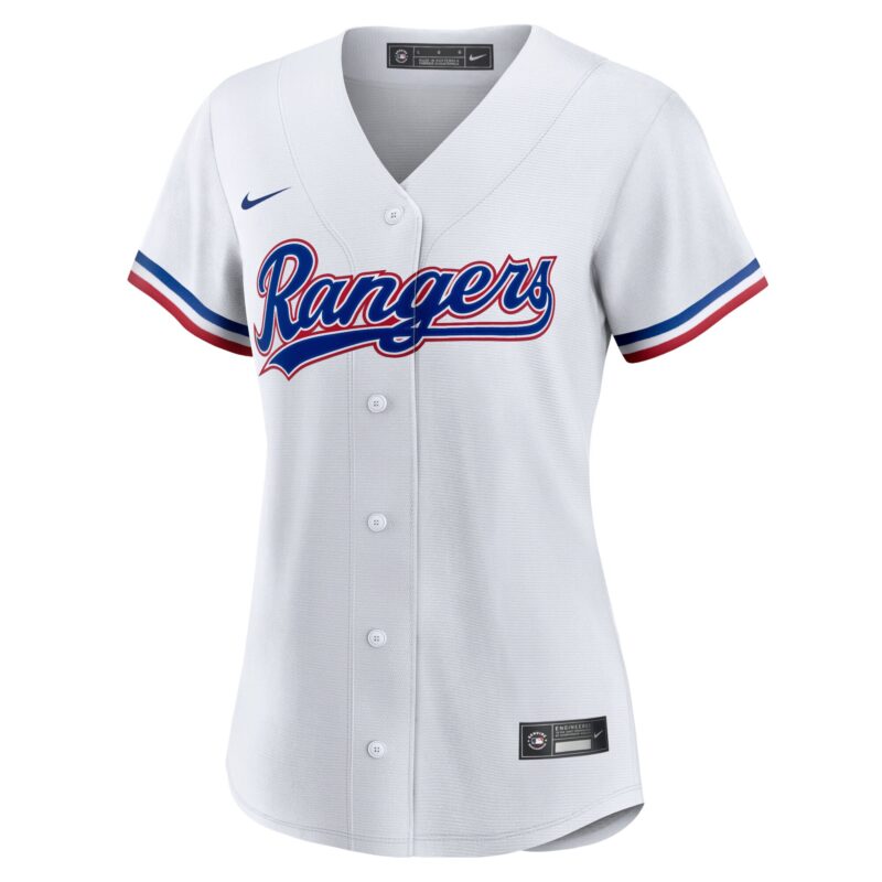 Texas Rangers Women's Home Team Jersey - White - Image 2
