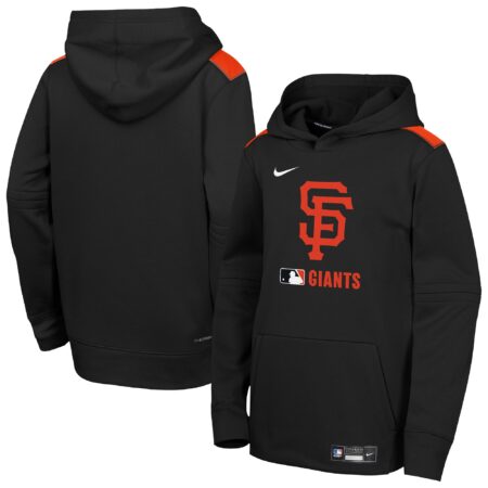 San Francisco Giants Youth Collection Performance Pullover Hoodie - Black