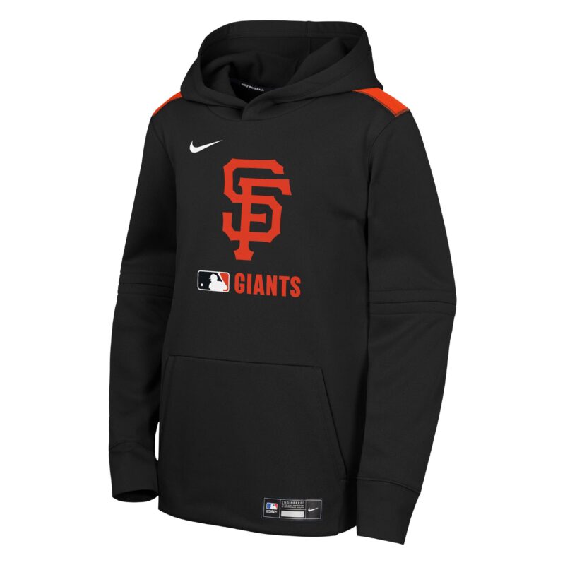 San Francisco Giants Youth Collection Performance Pullover Hoodie - Black - Image 2