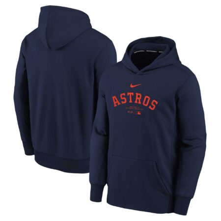 Houston Astros Youth Collection Performance Pullover Hoodie - Navy
