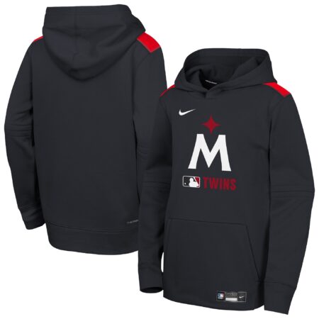 Minnesota Twins Youth Collection Performance Pullover Hoodie - Navy