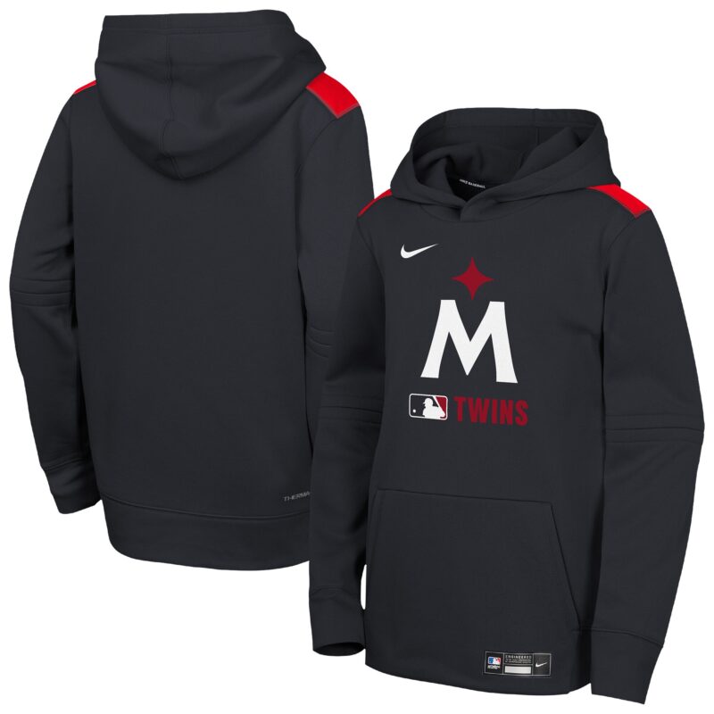 Minnesota Twins Youth Collection Performance Pullover Hoodie - Navy