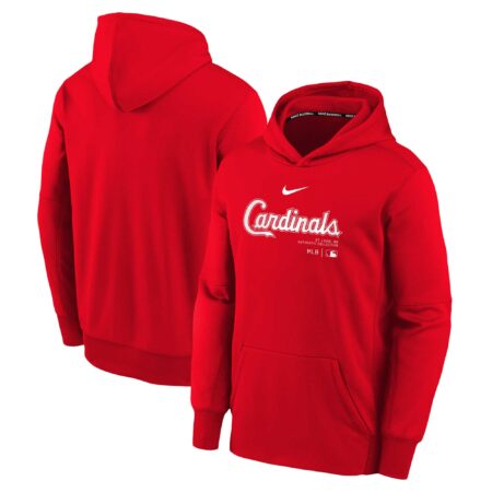 St. Louis Cardinals Youth Collection Performance Pullover Hoodie - Red
