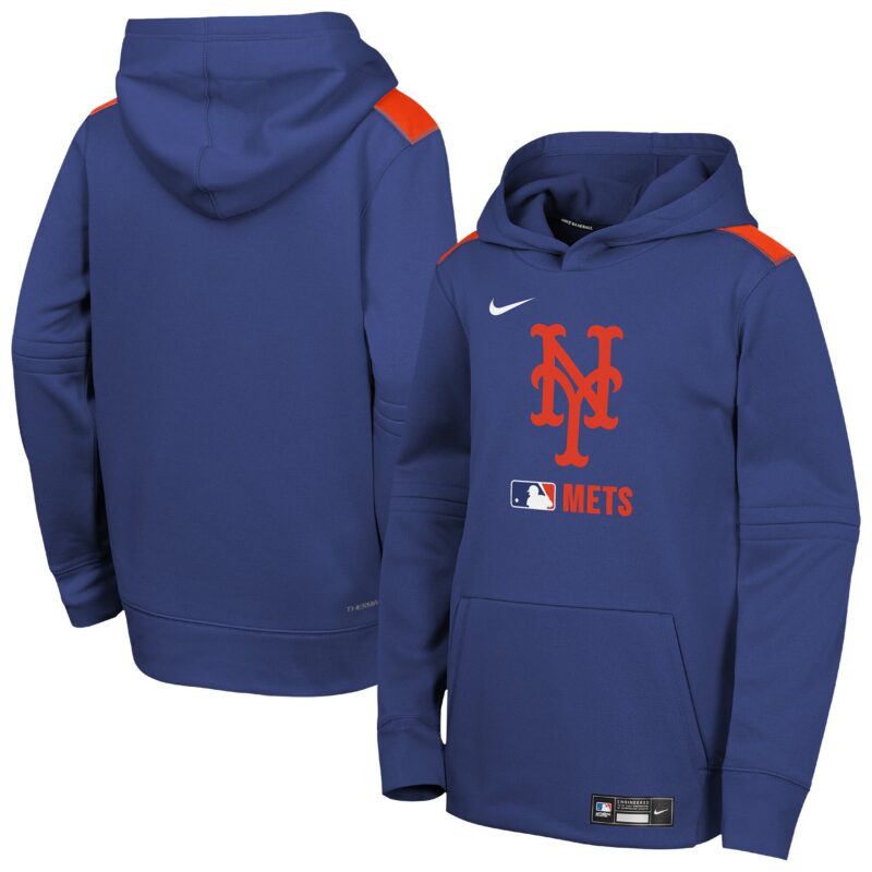 New York Mets Youth Collection Performance Pullover Hoodie - Royal
