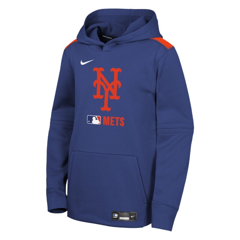 New York Mets Youth Collection Performance Pullover Hoodie - Royal - Image 2