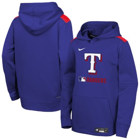 Texas Rangers Youth Collection Performance Pullover Hoodie - Royal