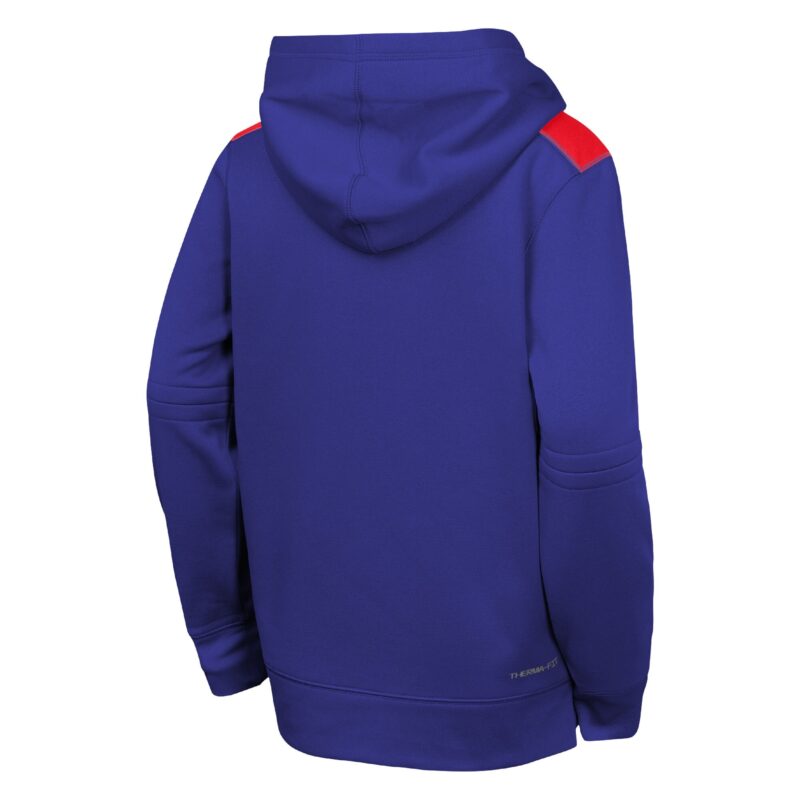 Texas Rangers Youth Collection Performance Pullover Hoodie - Royal - Image 3